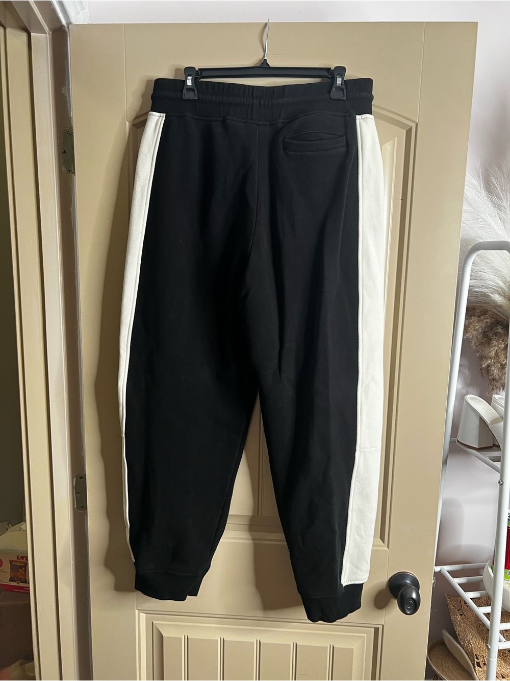 Fenty X Puma Black sweatpants with White Side Panels